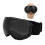 Ski Snowboard Goggles DoubleLayer AntiFog UV Black 19cm 15