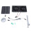 20W Solar-Dual-Abluftventilator-Kit 16,518 cm Silber 3