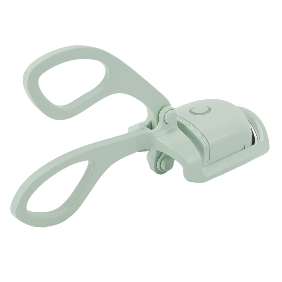 Green Rechargeable Heated Eyelash Curler 230Mah Long Lasting Professional