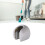Wall Mount Mop Holder No Drilling, Gray/White, 7.7x5.5cm 6