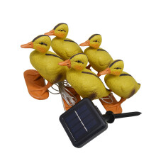 Gelbe Solarduck Gartenlampe 14 cm Außenbereich Gartendekoration