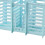 Wall Mounted Plastic Cutlery Holder – Blue, 17.8x7.2x17cm 8