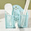 Wall Mounted Plastic Cutlery Holder – Blue, 17.8x7.2x17cm 5
