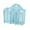 Wall Mounted Plastic Cutlery Holder – Blue, 17.8x7.2x17cm 3