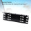 Support de plaque d'immatriculation avant en alliage d'aluminium noir 12