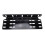 Support de plaque d'immatriculation avant en alliage d'aluminium noir 3