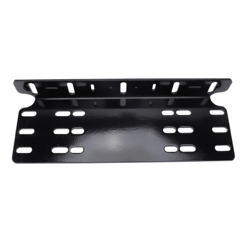 Support de plaque d'immatriculation avant en alliage d'aluminium noir 2