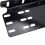 Support de plaque d'immatriculation avant en alliage d'aluminium noir 15