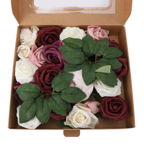 Nr. 2 Simulierte Schaumrose, 250 g / 8,8 oz, Rot 1
