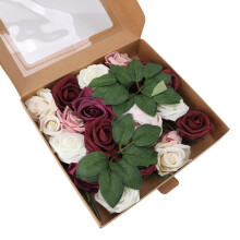 Nr. 2 Simulierte Schaumrose, 250 g / 8,8 oz, Rot