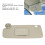 Parasole sinistro grigio con specchio UV per Matiz Spark 3