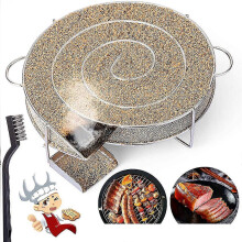 Cold Smoke Generator Cold Smoke Generator Cold Smoking Bbq Round Stainless Steel compatible Grill &