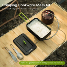 Kit de boîte-repas en aluminium 18,1 11,6 6,3 cm FoldStove