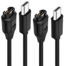 2Pcs USBC Charger Compatible with compatible Garmin Watch Charger,Data Sync Charging Cable compatible