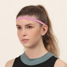 Dünne rutschfeste elastische Sport-Stirnband Haarband mit rutschfestigem Silikon-Griff, Training- und Schweißband, Kopfbedeckung für Männer