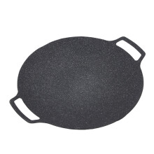 33cm Aluminum Alloy Round Griddle with Double Handles, NonStick