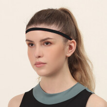 Dünner, rutschfester, elastischer Sport-Haarband mit Silikongriff, Sport-Sweatband, Kopfbedeckung für Männer und Frauen, geeignet für Fußba