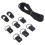 Kajak-Elastikseil-Set mit D-Typ-Schnallen, Nylon 14