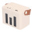 Enceinte Bluetooth ivoire double micro ensemble 1800 mAh 32 Go 1