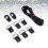 Kajak-Elastikseil-Set mit D-Typ-Schnallen, Nylon 16