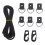 Kajak-Elastikseil-Set mit D-Typ-Schnallen, Nylon 13