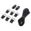 Kajak-Elastikseil-Set mit D-Typ-Schnallen, Nylon 12