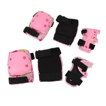 Rosa verstellbare Knie- und Ellbogenpads für Kinder 22,5–37,5 kg