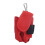 2-Ball PU-Leder Golfball-Gürteltasche Rot 16