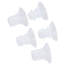 Tragbare Brustpumpen-Flansch-Einsätze 13mm 15mm 17mm 19mm 21mm 24mm Brustpumpen aus Silikon mit Schnabelventil und Milchbeutel