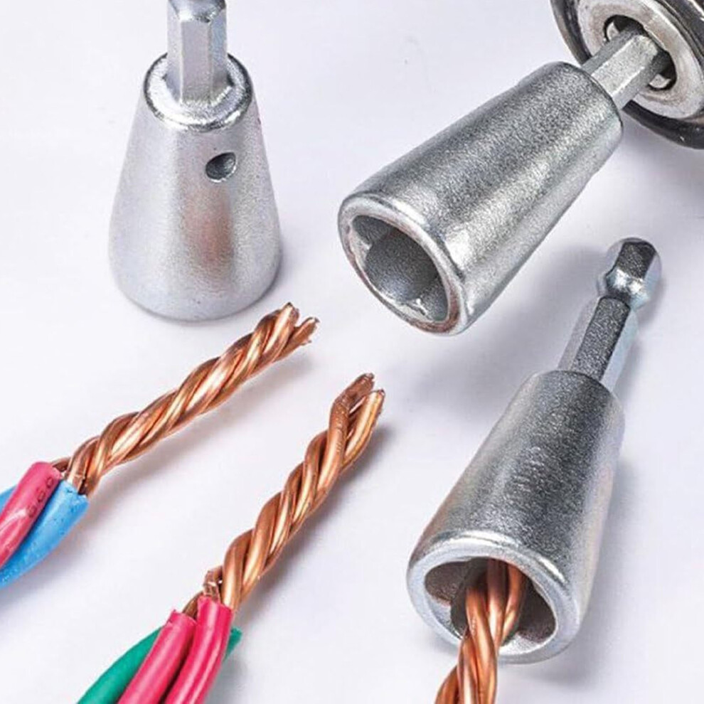 3pcs Metal Wire Twisting Tool for Drill, Electric Power Twister