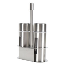 Set di 2 shaker per sale & pepe in acciaio inossidabile 304 11cm S argento