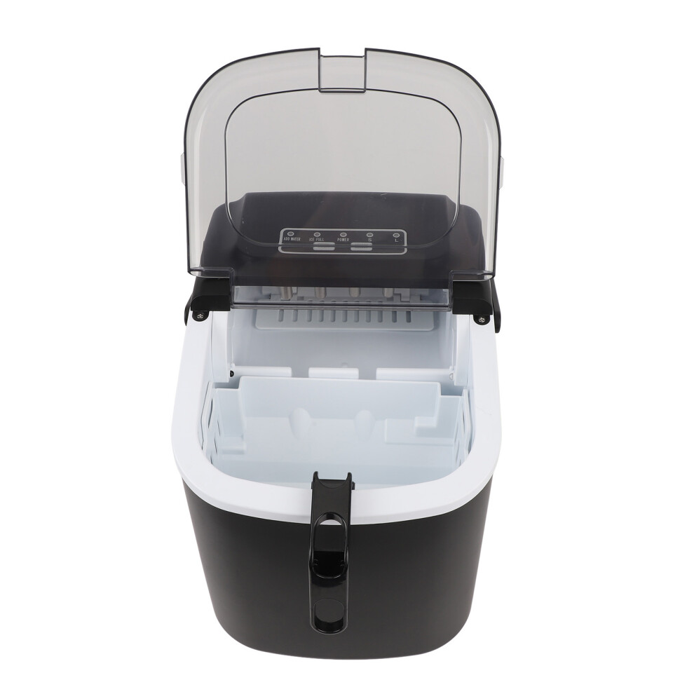 Multifunctional Portable Ice Cube Maker 9pcs/1.3L Black for Home & Office