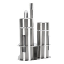 Set di shaker per spezie in acciaio inossidabile 304, 3 bottiglie