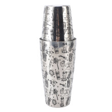 Boston Bar Shaker 304 SS, grande capacità