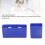 Support de téléphone Bogged Bag 2 pièces en plastique bleu 4