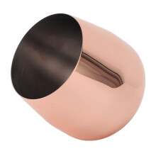 Copa de vino de acero inoxidable en forma de huevo, 550 ml, cobre.