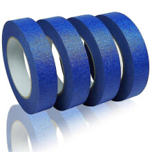 Painters Tape 1 Inch Wide, 4-Pack Blue Tape suitable for General-Purpose Use, 1 Inch X 55 Yards X 4