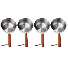 Mini Cooking Pot Chocolate Melting Pot with Pouring Spout Stainless Steel Pot Cooking Butter Melting