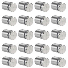 20 Pcs Glass Spacer, 19 x 25mm Spacer Screws, Stainless Steel Wall Mount Advertising Nails, suitable