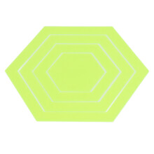4-teiliges Set aus klarem Acryl-Sechseck-Vorlagen-Lineal zum Quilten