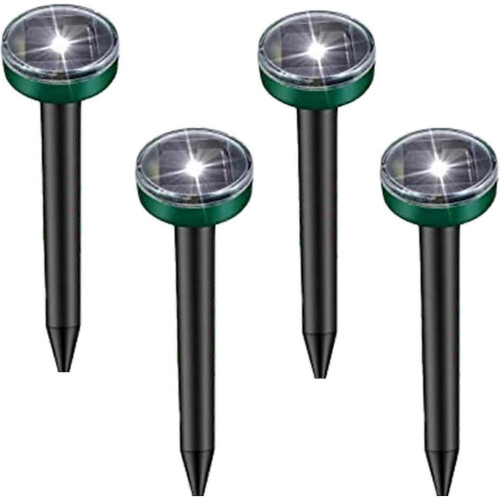 2025 New Ultrasonic Solar Mole Repeller 4-Pack, Ultrasonic Cat Repeller, Solar Mouse Repeller