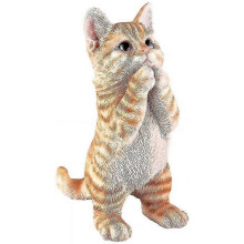 Garden Cat Statue Decorative Figurine, Fairy Art Yard Dcor Statue suitable for Patio Lawn, Home Office