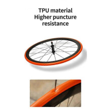 2Pcs Ultralight Bike Tpu Inner Tube 700 X 18-32C Road Bicycle Tire Tube Length 65mm Length French Super