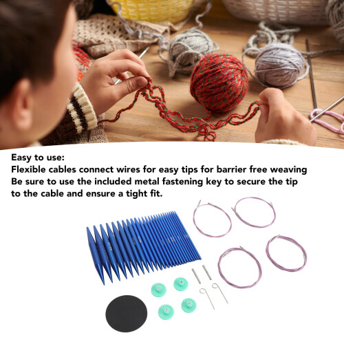 Premium Interchangeable Circular Needle Set for Knitting Socks Hats Sweaters 2