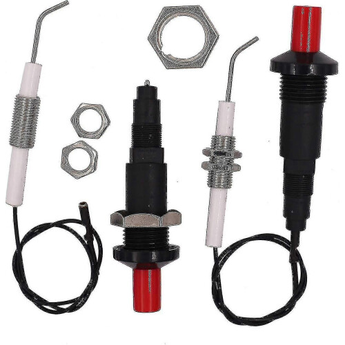 2 Pack Igniter For Gas Grill/grill, Push Button Piezo Igniter With Ceramic Threaded Universal Spark