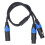 Câble Y diviseur pour micro de 60 cm, XLR 3 broches mâle/femelle 13