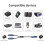 Câble Y diviseur pour micro de 60 cm, XLR 3 broches mâle/femelle 6