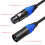 Câble Y diviseur pour micro de 60 cm, XLR 3 broches mâle/femelle 5