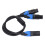 Câble Y diviseur pour micro de 60 cm, XLR 3 broches mâle/femelle 14