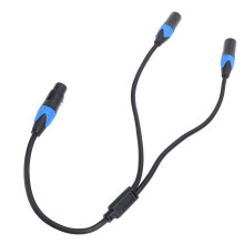XLR-Verteilerkabel, 3-polig weiblich zu zwei männlichen XLR-Steckern, 60cm